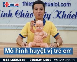 Mô hình thực hành châm cứu trên trẻ em