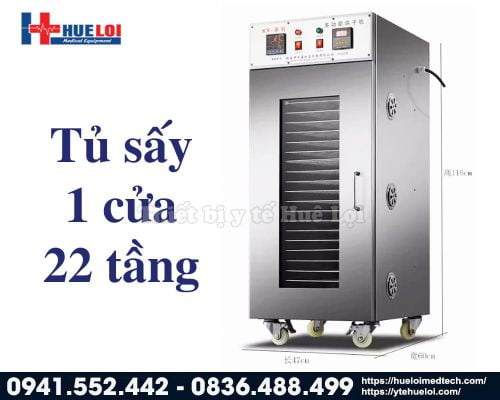 Tủ sấy dược liệu đa năng 1 cửa 22 tầng