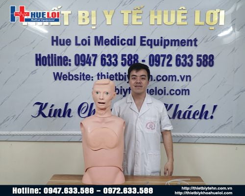 Mô hình thực tập mở khí quản, đặt ống nội khí quản, đặt sonde dạ dày