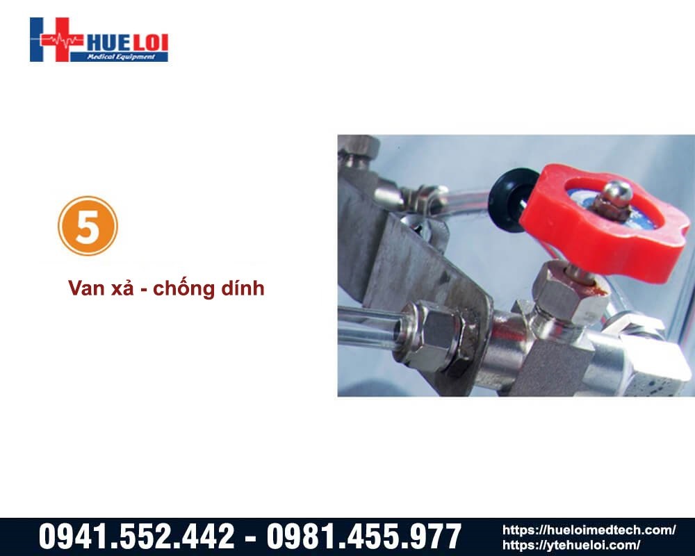 van xả dầu chống dính cho viên hoàn