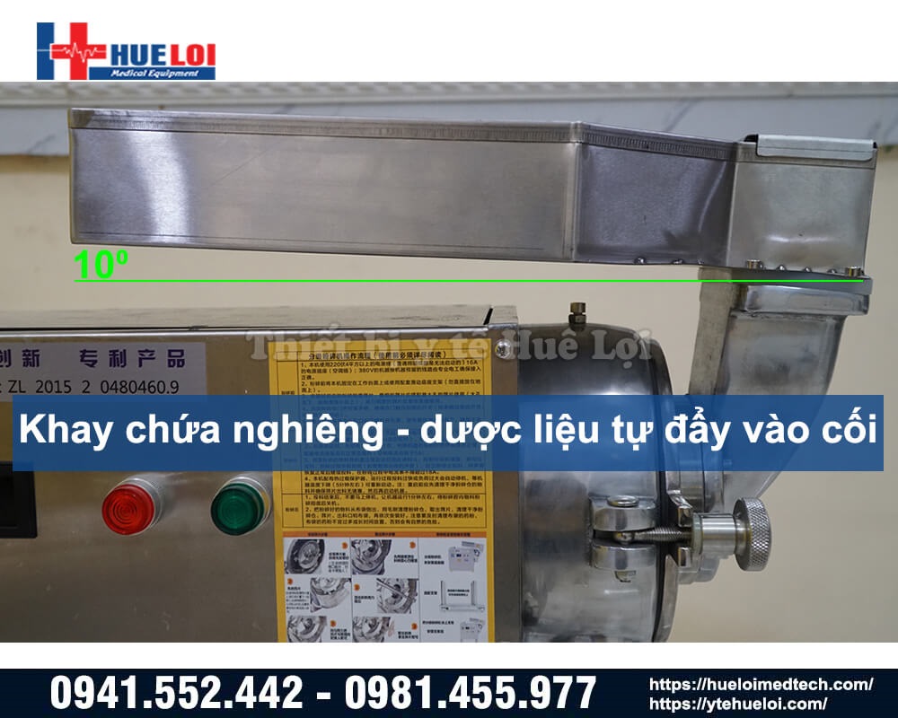 khay cấp liệu của máy nghiền thuốc đông y