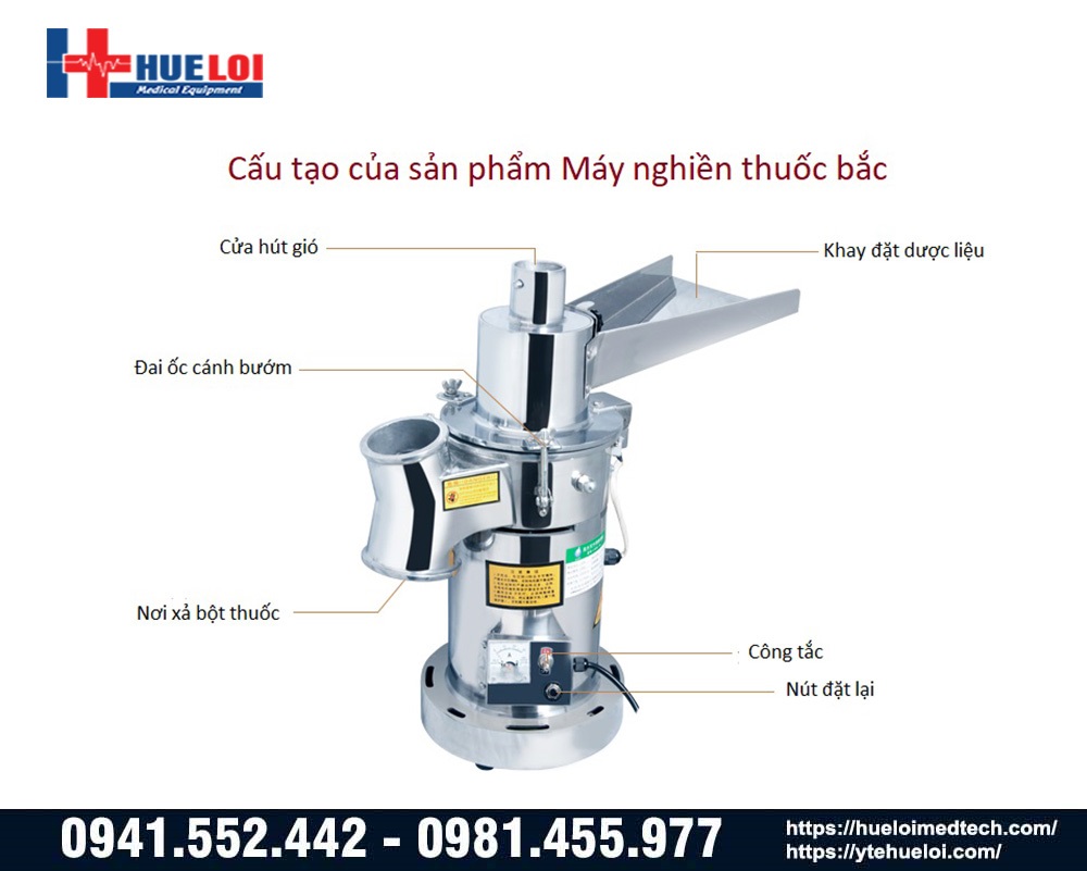 các bộ phận của máy nghiền dược liệu cao cấp