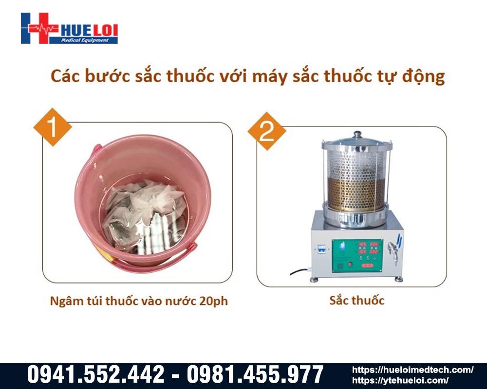 hướng dẫn sử dụng máy sắc thuốc mini 1 nồi đun