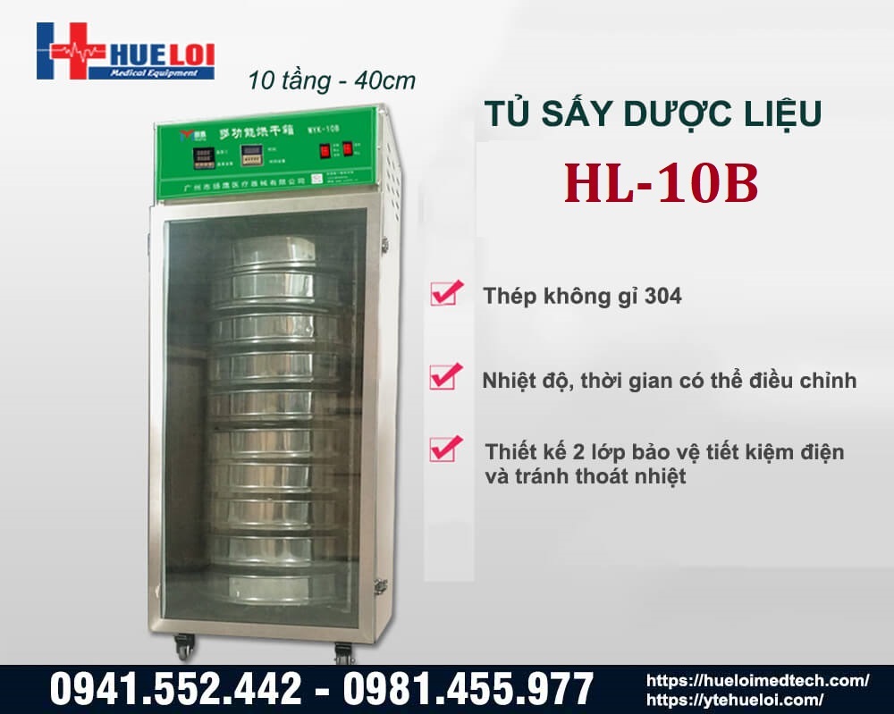 tu sấy dược liệu 10 tầng