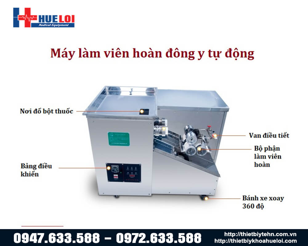 thông số của máy làm viên hoàn