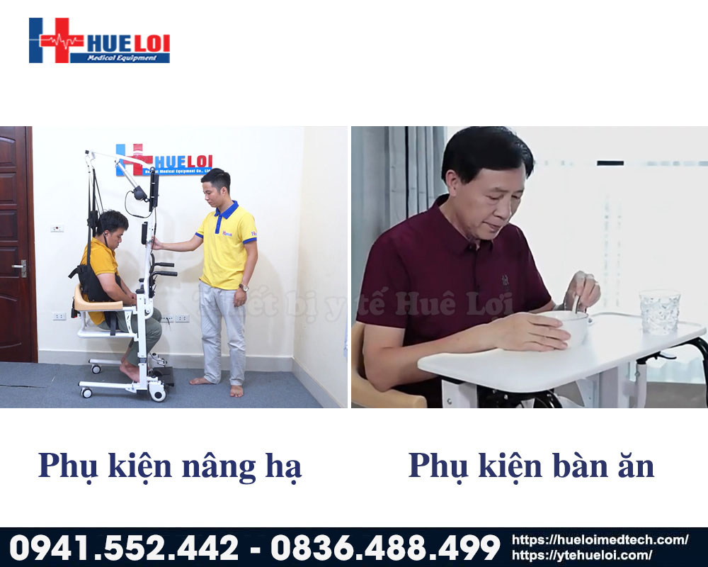 phụ kiện thêm của xe lăn gép mảnh