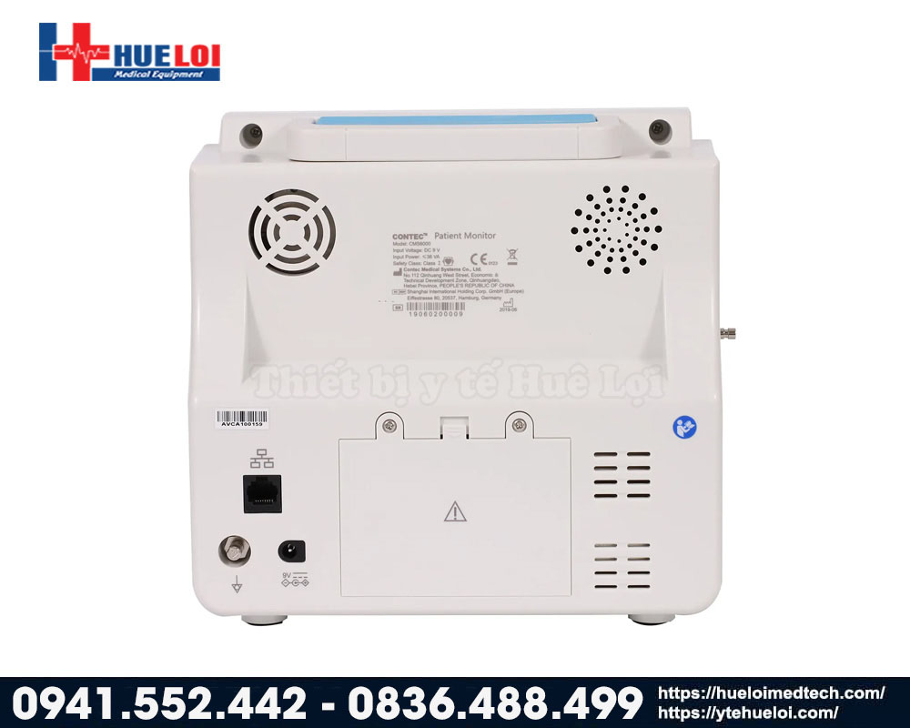 mặt lưng máy theo giõi bệnh nhân contec cms6000