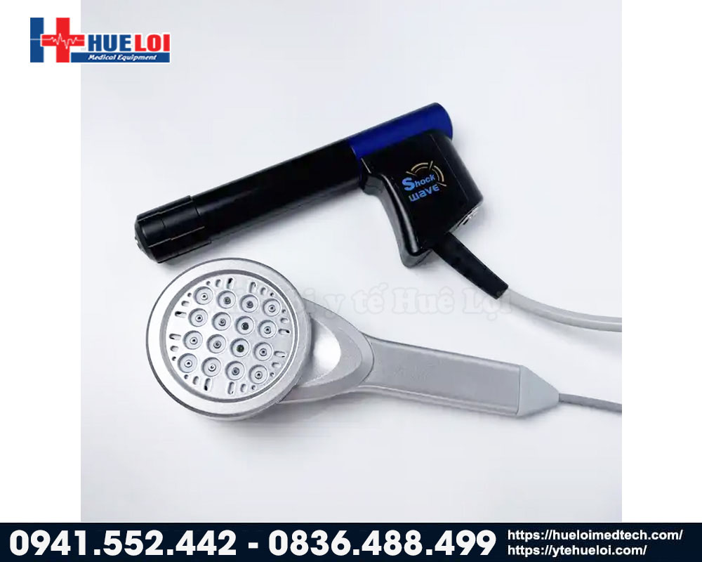 đầu súng xung kích và laser trị liệu