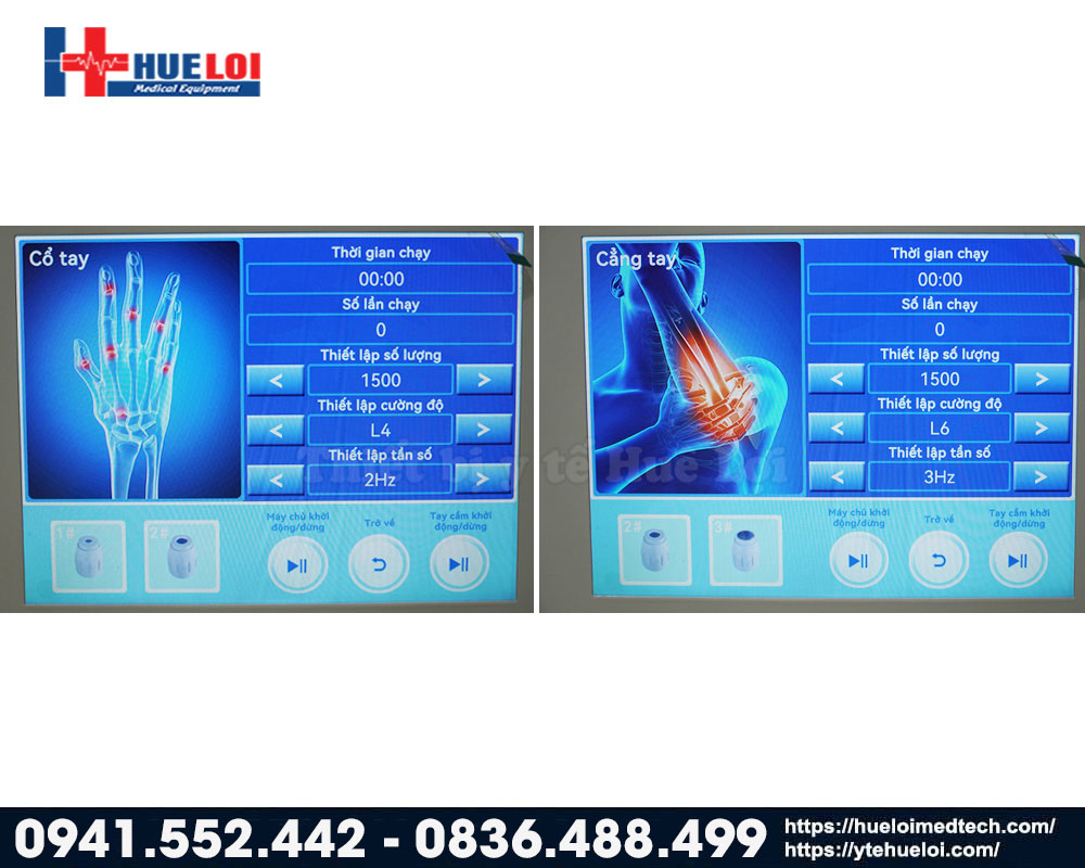 cài đặt thông số của máy xung kích q90