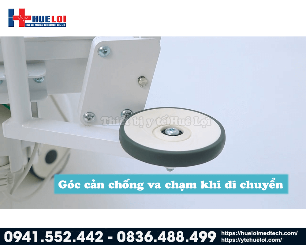 bánh xe chống va đâp cho giường tắm di động 