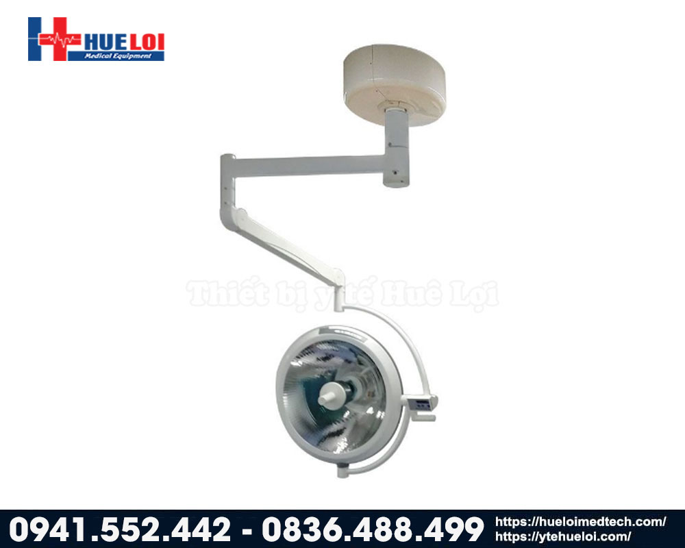 đèn mổ treo trần 1 nhánh bóng halogen