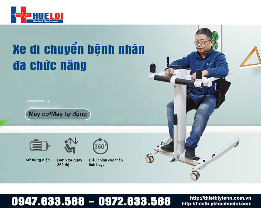 xe di chuyển bệnh nhân đa chức năng