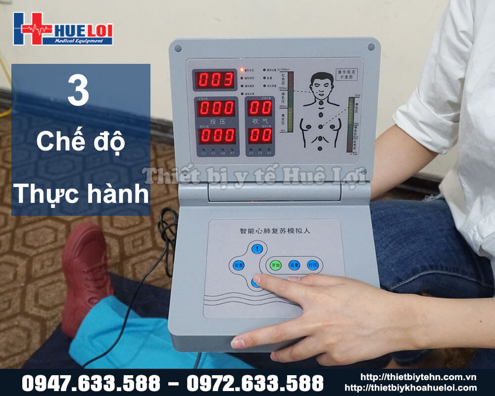 các chế độ khi thực hành ép tim