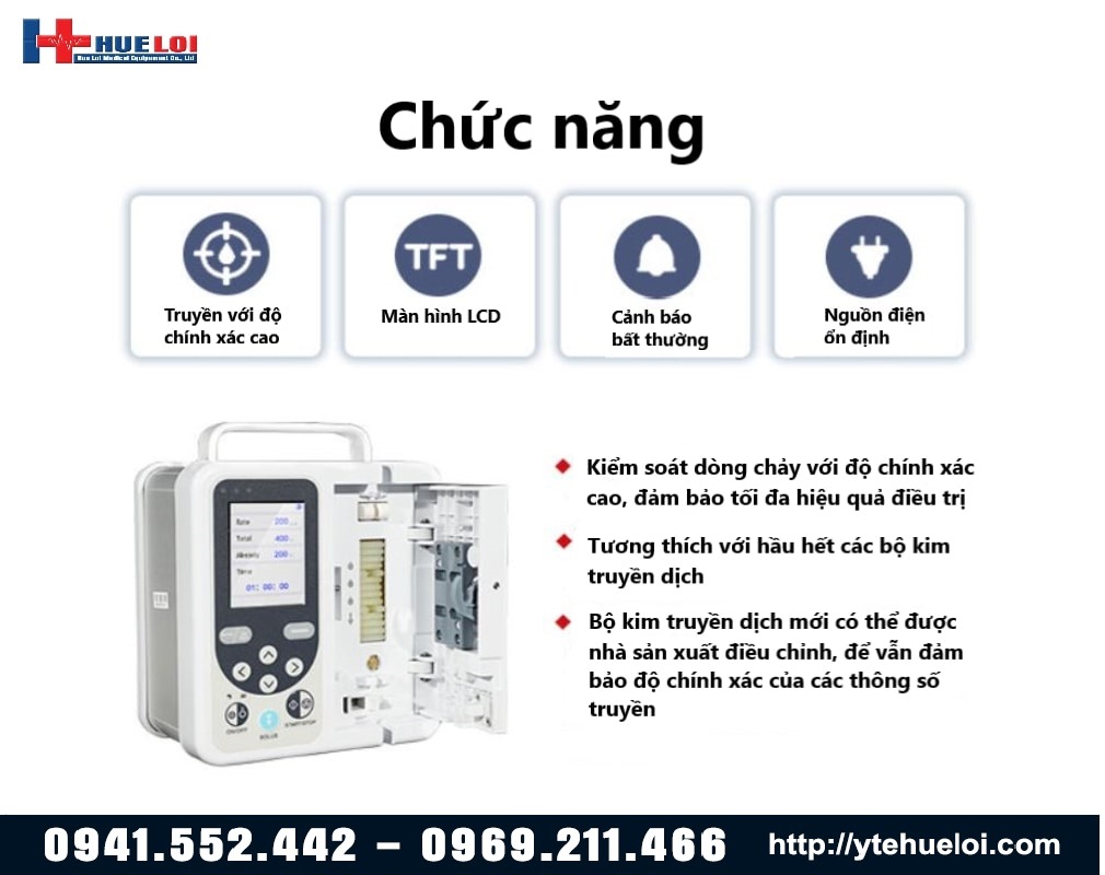 chức năng của máy truyền dịch sp 750